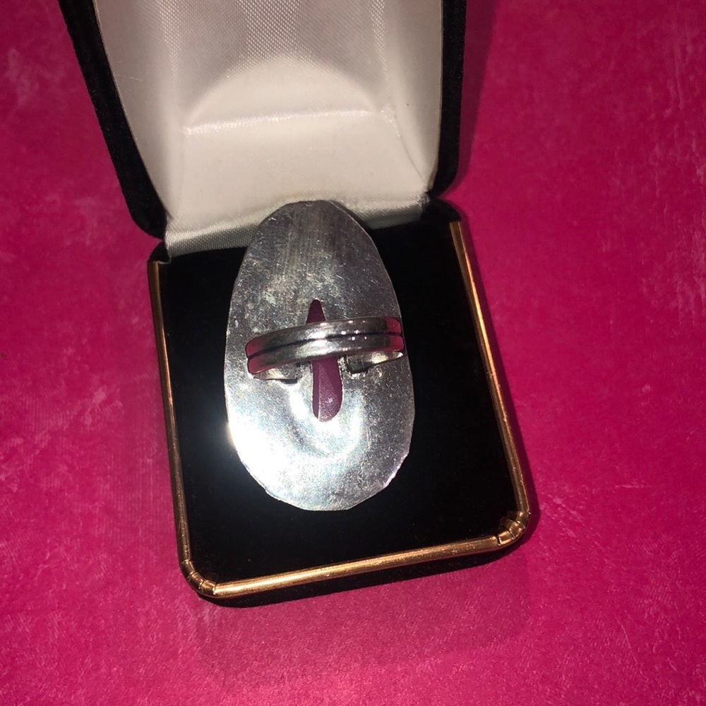 Silver Ruby Ring - image 6